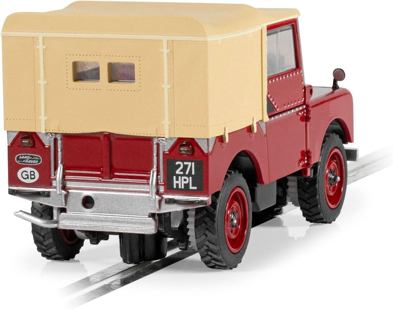 Scalextric Red C4493 Land Rover Series 1-Poppy Slot-Cars