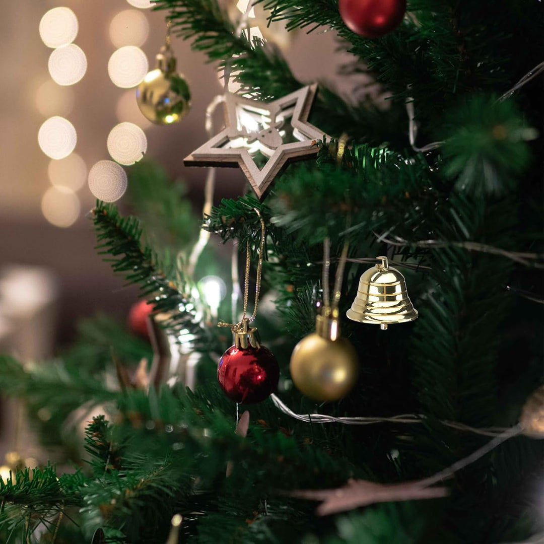 STOBOK 5Cm Weihnachten Schlitten Glocken Ornament Gold Service Glocke Grosse Kranz Weihnachten Abend