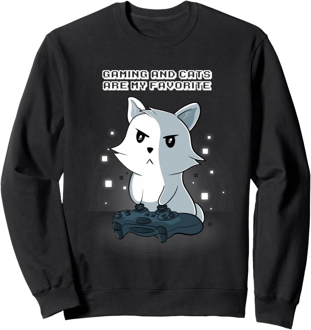 Katze, Spiele, Spieler, Videospiele Sweatshirt