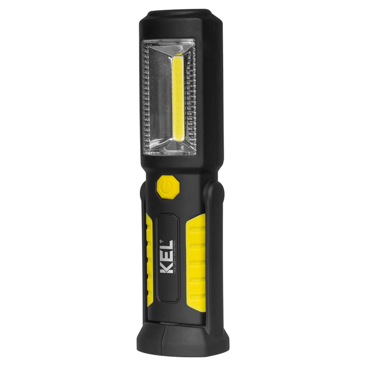 KEL Werkstattlampe - LED Arbeitsleuchte Akku, Inspektionsleuchte, Leistungsstarke 3x LED Taschenlamp