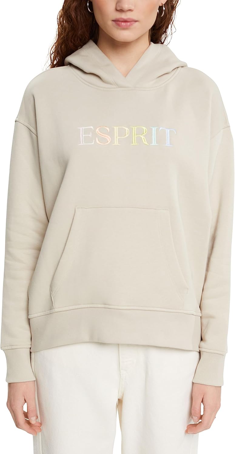 ESPRIT Hoodie mit Logostickerei