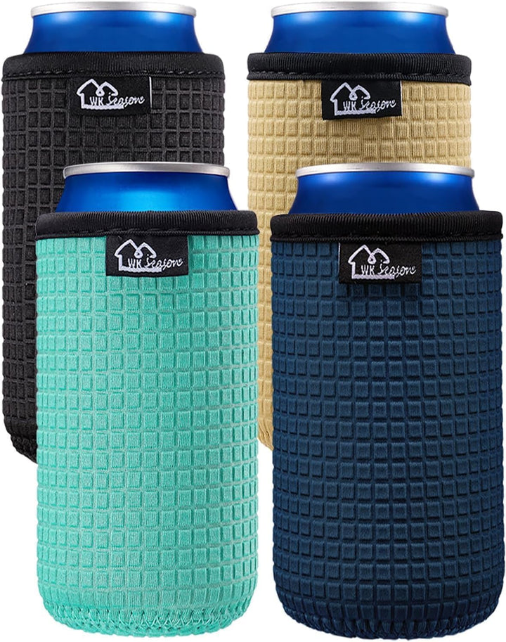 WK IEASON 16oz Can Sleeves Insulators Neoprene Standard Can Covers Coolers Holder Non-Slip Neoprene