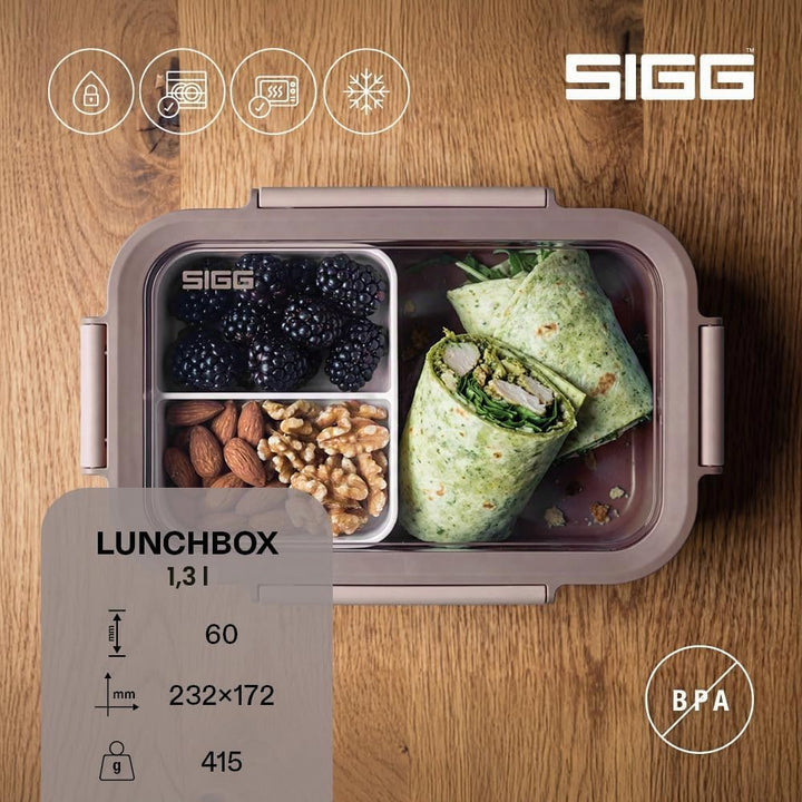 Sigg - NIMO Lunchbox L Dusk - Auslaufsicher - Trenner - Mikrowellen- &amp; Spülmaschinengeeignet - BPA-f