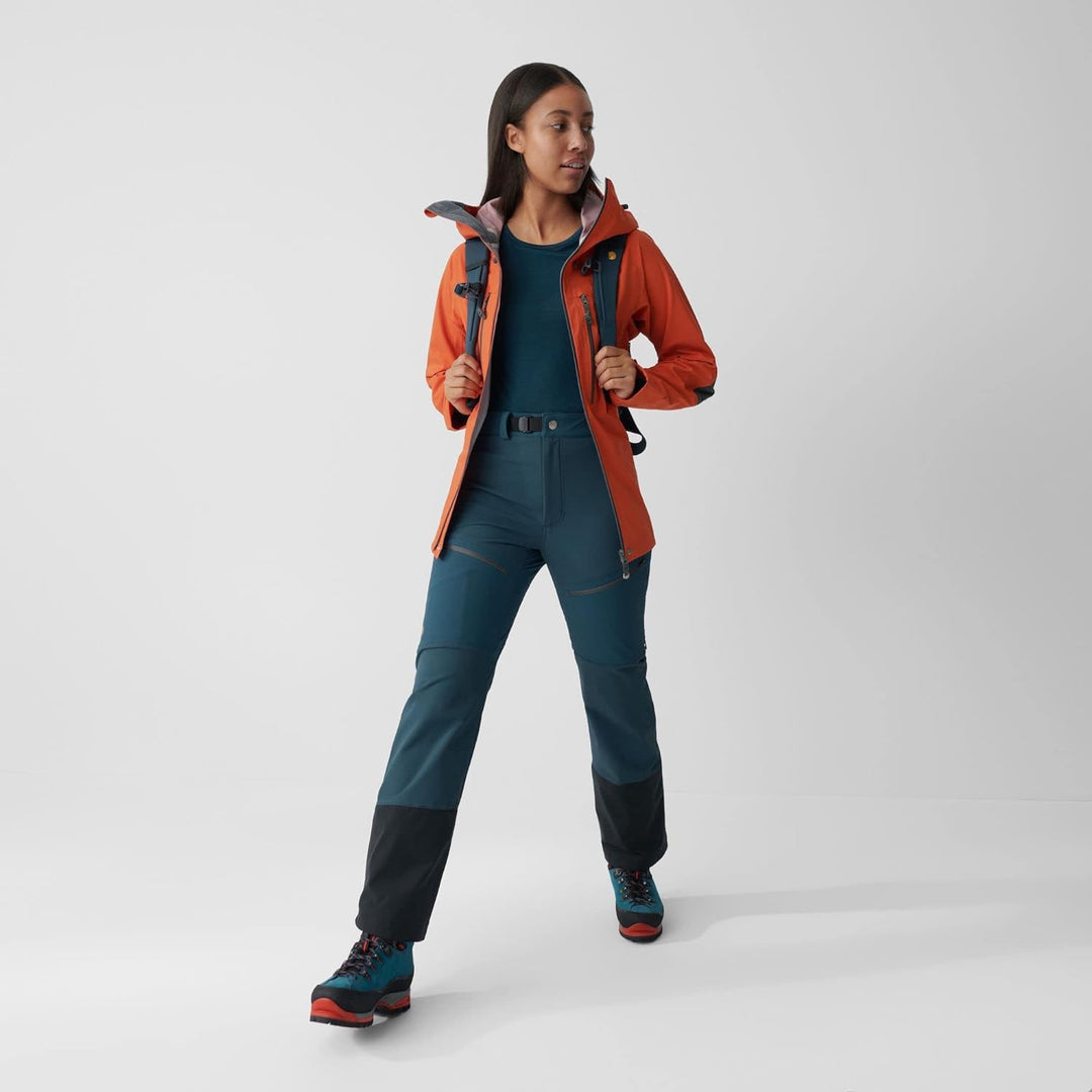 FJALLRAVEN Damen Bergtagen Touring Trousers W Hose 48 Bergblau, 48 Bergblau