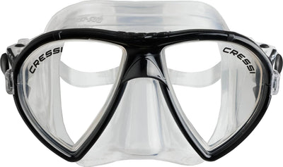 Cressi Tauchmaske Ocean Schnorchelmaske Transparent/Schwarz, Schnorchelmaske Transparent/Schwarz