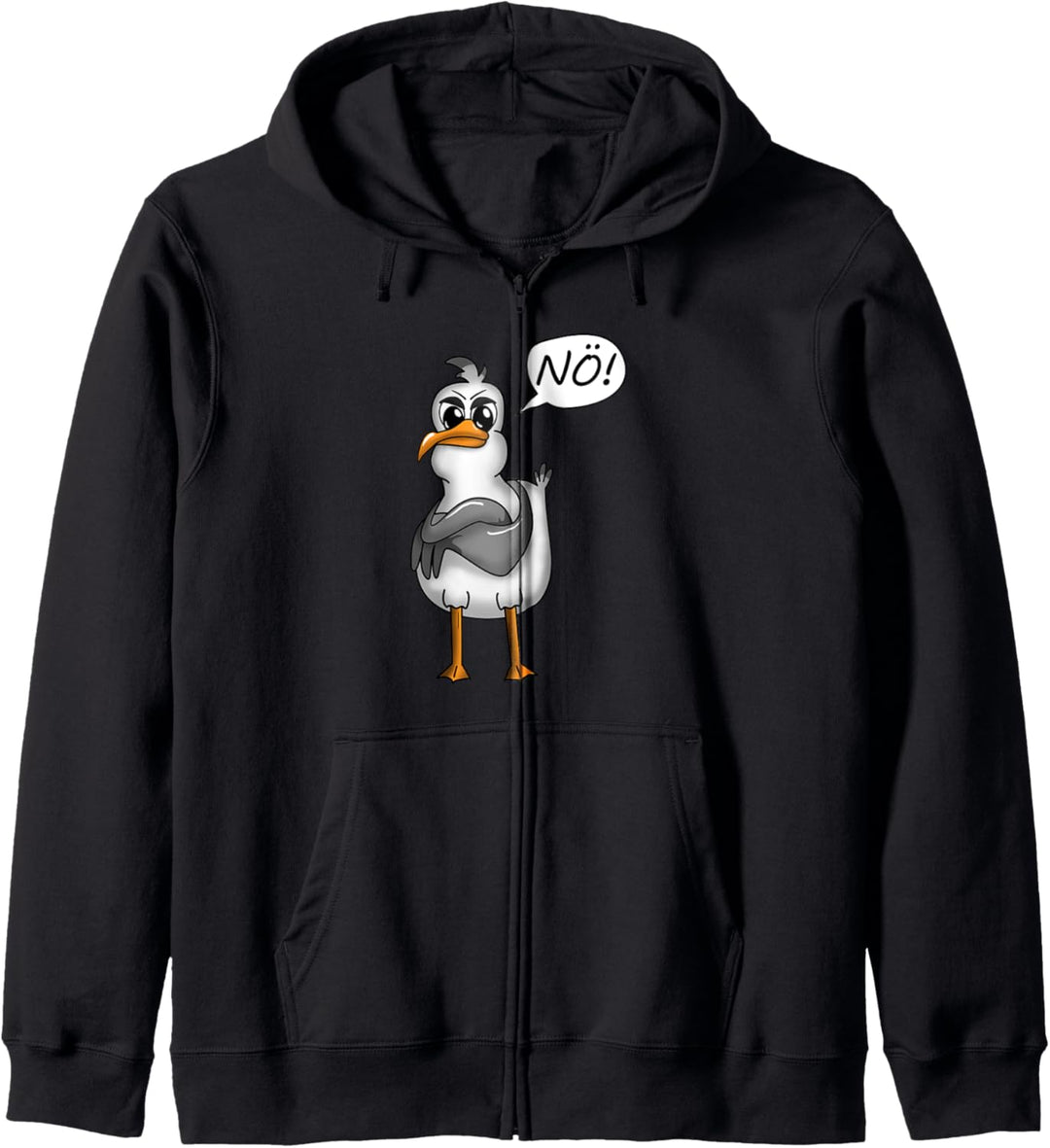 PLATTDEUTSCHE SPRÜCHE MIT MÖWE Kapuzenjacke