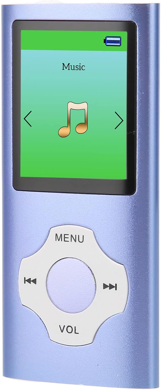 MP3-Player Unterstützt 64G TF-Karte, Tragbarer HiFi-Musikplayer mit Diktiergerät, UKW-Radio, Fotobet