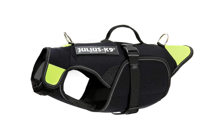 Julius-K9, IDC Multifunktionale Hundeweste 3in1, Grösse: S, Schwarz und Neon S Schwarz und UV Orange