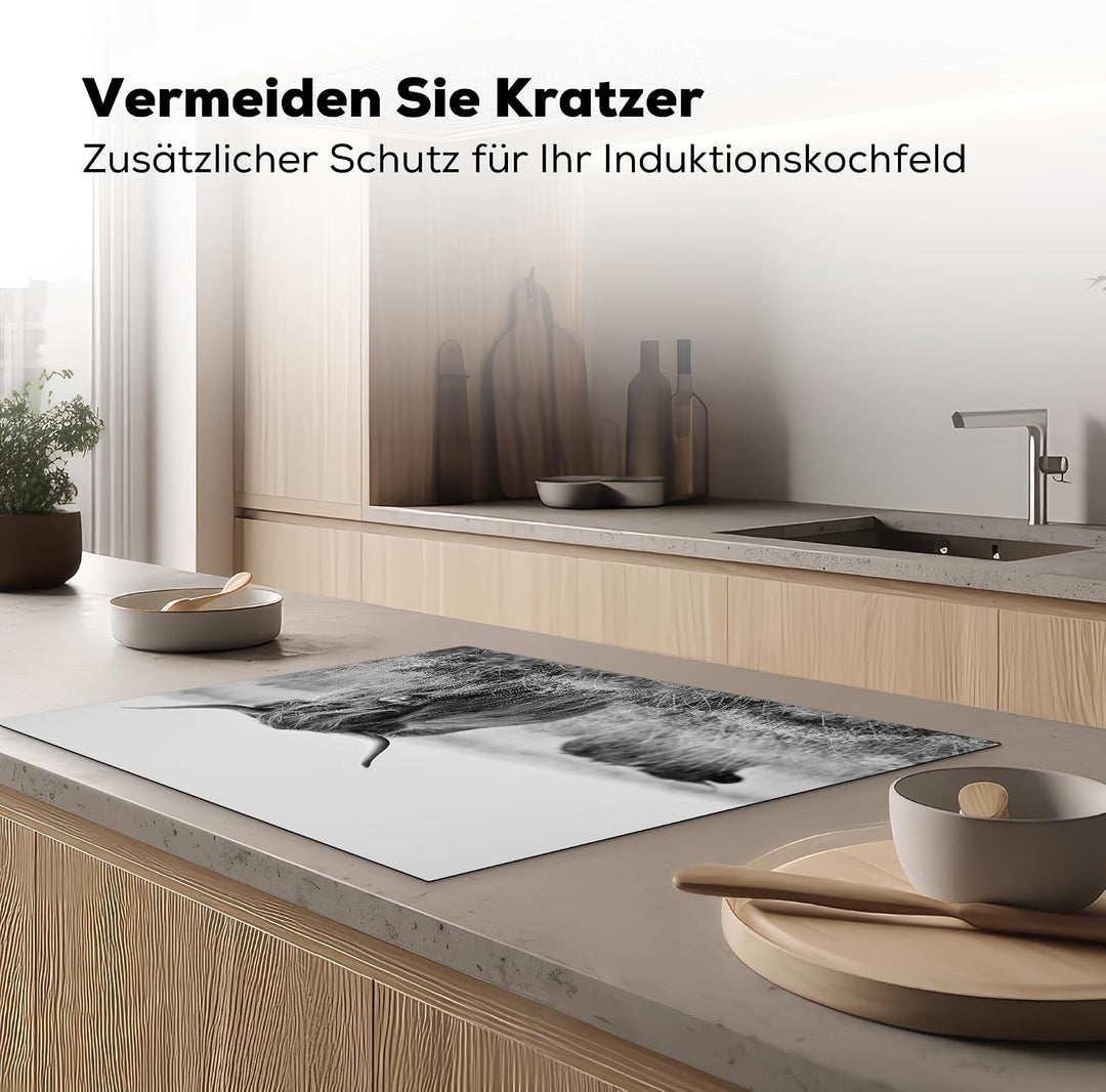 KitchenYeah© Herdabdeckplatte Einteilig Ceranfeld Abdeckplatte Küche Deko | 77x59 cm - Ceranfeldabde