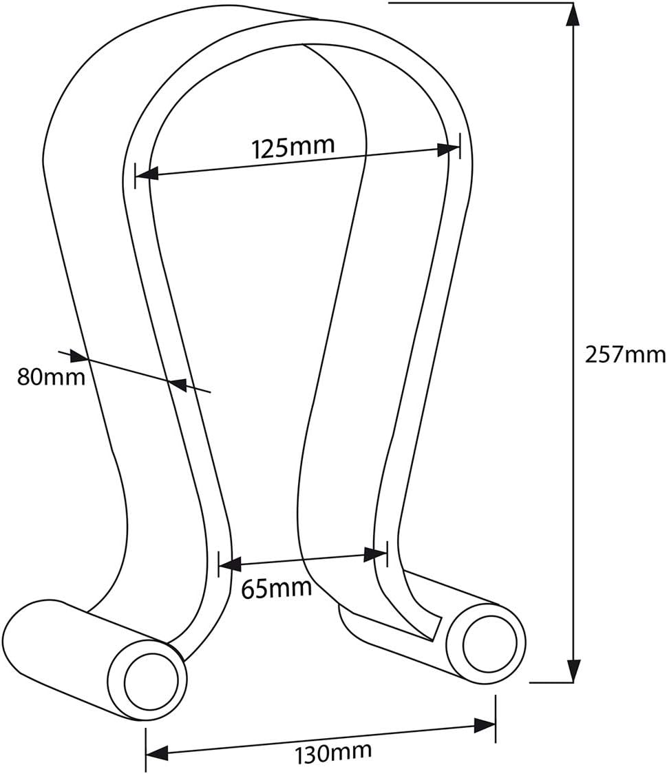 Maclean MC-815 Kopfhörerständer aus Holz | Universal Halter für Over-Ear Headsets | Stabil & Dekorat