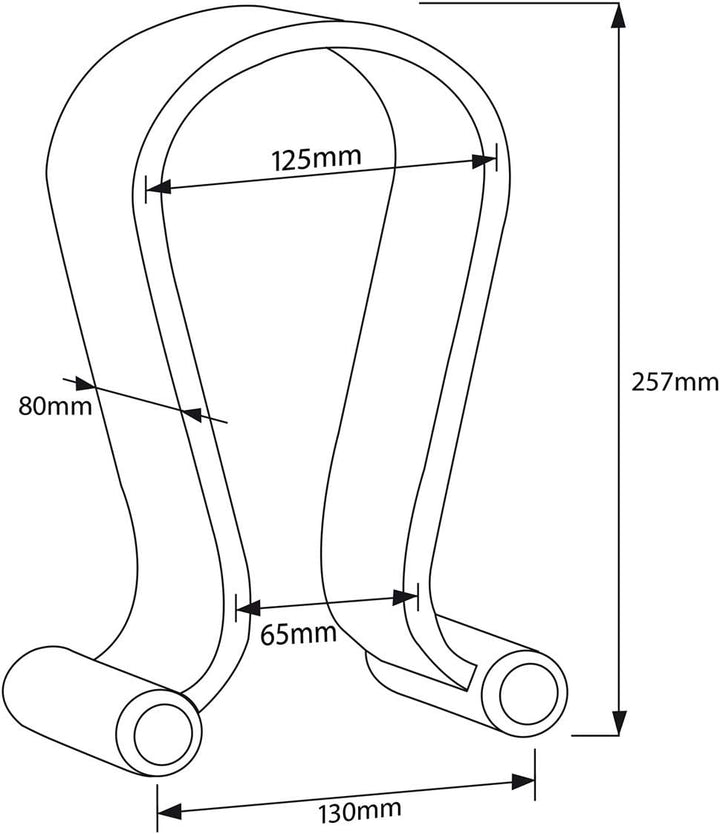 Maclean MC-815 Kopfhörerständer aus Holz | Universal Halter für Over-Ear Headsets | Stabil & Dekorat