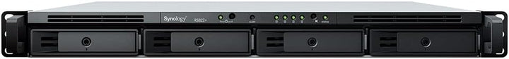 Synology RS822+ 4-Bay RackStation NAS AMD Ryzen V1500B 2GB RAM 4xRJ-45 1GbE LAN-Port, Bundle mit 4TB