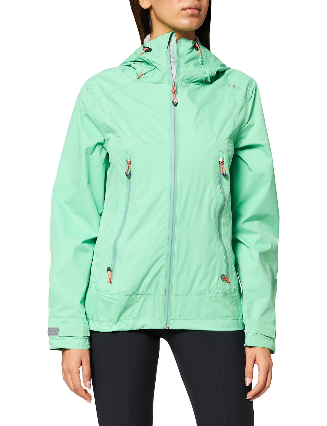 CMP - Damenjacke mit fester Kapuze, grüner Tee, D36