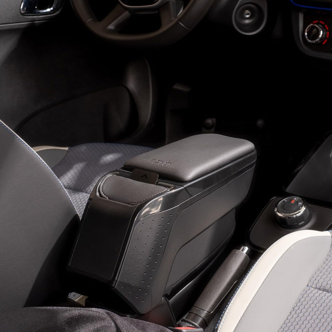 RATI ARMSTER 2 Apoyabrazos Específico Negro para Suzuki Swift (05-11), Con compartimento de Almacena