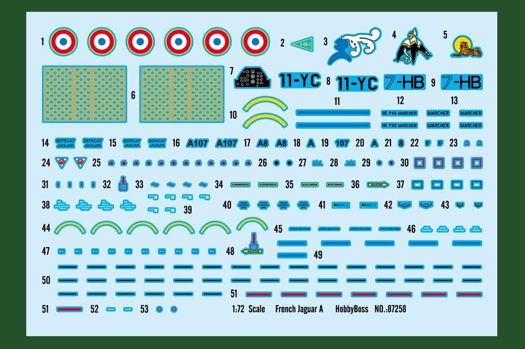 Hobby Boss 1/72 Jaguar A, HY87258, Mehrfarbig