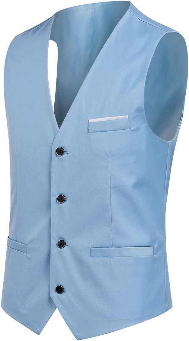 YOUTHUP Anzug Herren 3 Teilig Anzüge Slim Fit 2-Knopf Herrenanzug Modern Formell Sakko Weste Hose fü
