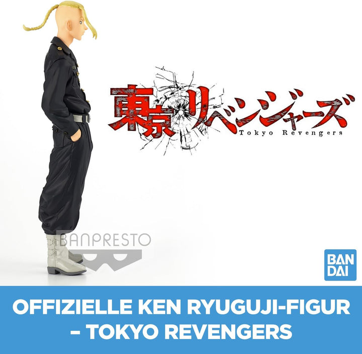 Banpresto BP17729 Kämpfer Tokyo Revengers Ryuguji Ken PVC Figure 18cm, Mehrfarbig, Einheitsgrösse