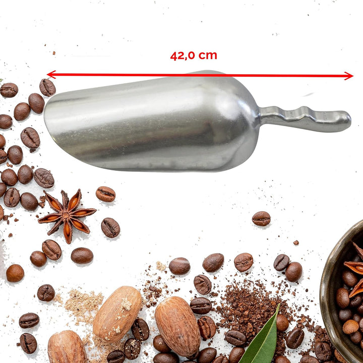 Kerafactum handliche Schippe Grosse Mehlschaufel Sackschaufel | Futterschaufel Sack Schüppe für Futt
