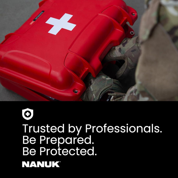 Nanuk 968 wasserdichter Hartschalenkoffer mit leeren Rädern Erste Hilfe - Medium, Erste Hilfe - Medi