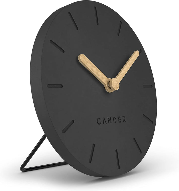 Cander Berlin MNU 2612 S Tischuhr lautlos ohne Ticken 12 cm analog batteriebetrieben Vintage modern