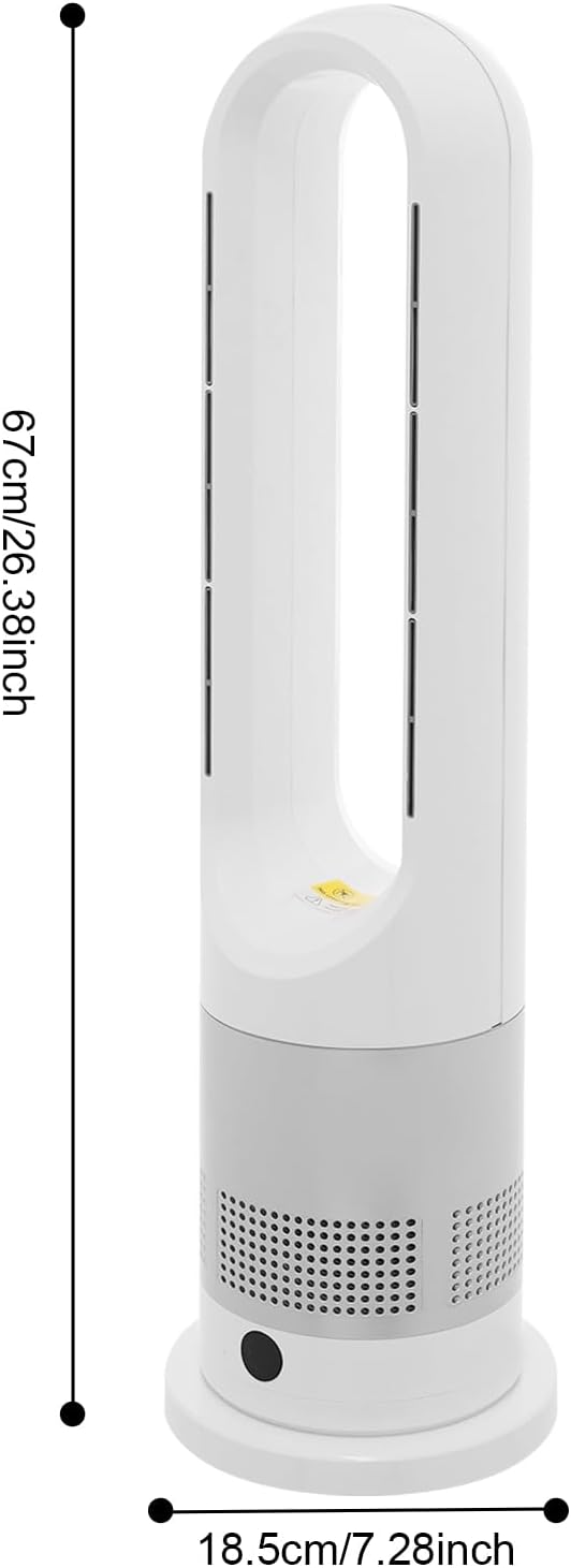 Turmventilator, rotorloser Ventilator mit Fernbedienung, mit Kühlung und Heizen, Turmventilator sehr