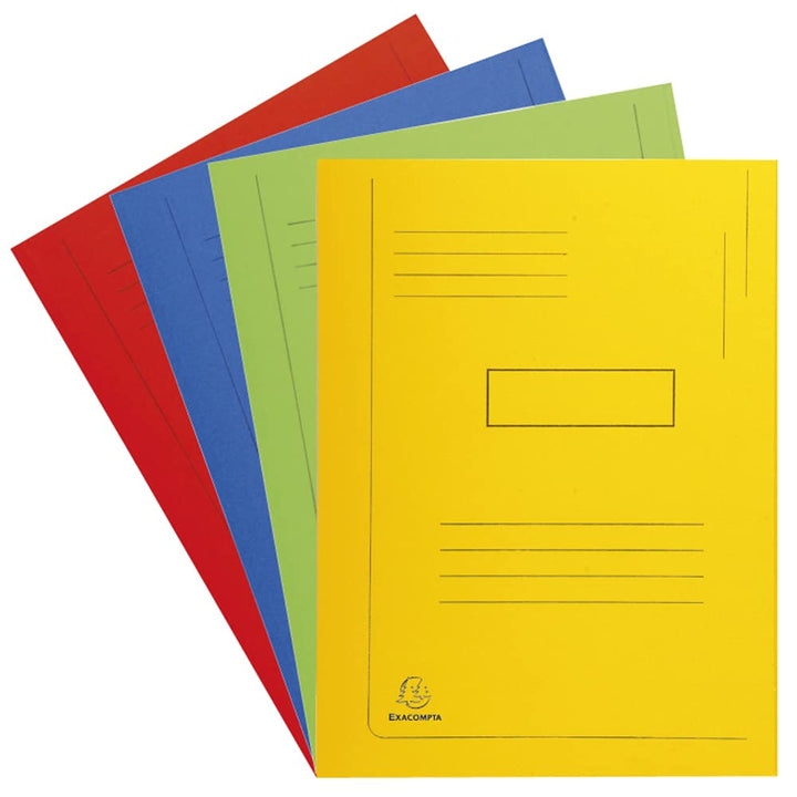 Exacompta 445013E Packung mit 50 Aktenmappen Forever, 2 Klappen (aus recyceltem Karton 280g/qm, umwe