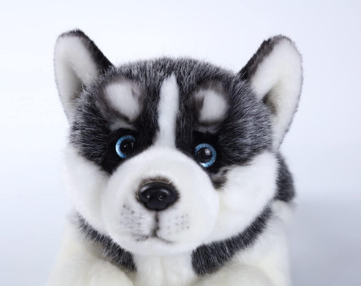 CU-MATE Sibirischer Husky-Stoffhund, Tiersimulation, realistisch und lebensecht, weich, handgefertig