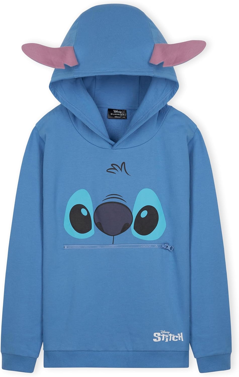 Disney Hoodie für Mädchen, Coole Pullover für Kinder und Jugendliche - Mädchen Geschenke (Blau Stitc