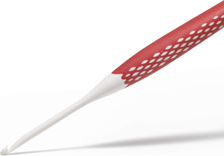 Prym 218440 Wollhäkelnadel Set prym.ergonomics, Kunststoff, multicolor, alabasterweiss, 3,5 mm - 6 m