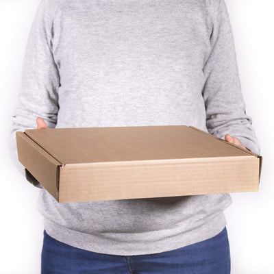Only Boxes Karton aus Wellpappe, für Postversand, selbstaufbaubar, zur Aufbewahrung, Grösse L, 31 x