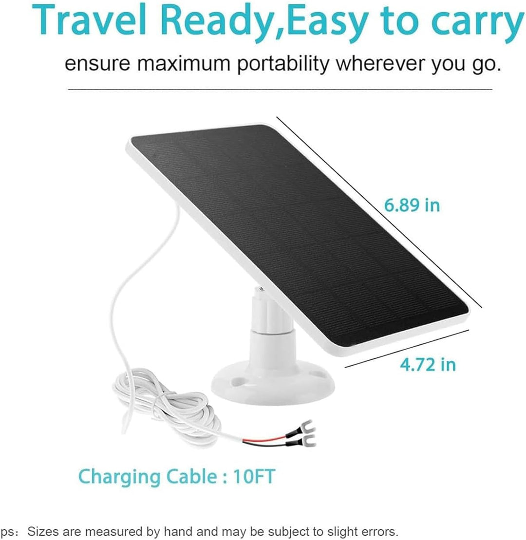10 W Solarpanel Ladegerät für Nest/Eufy Doorbell 2K Kamera, Ring Video Doorbell 2, Video Doorbell 3+