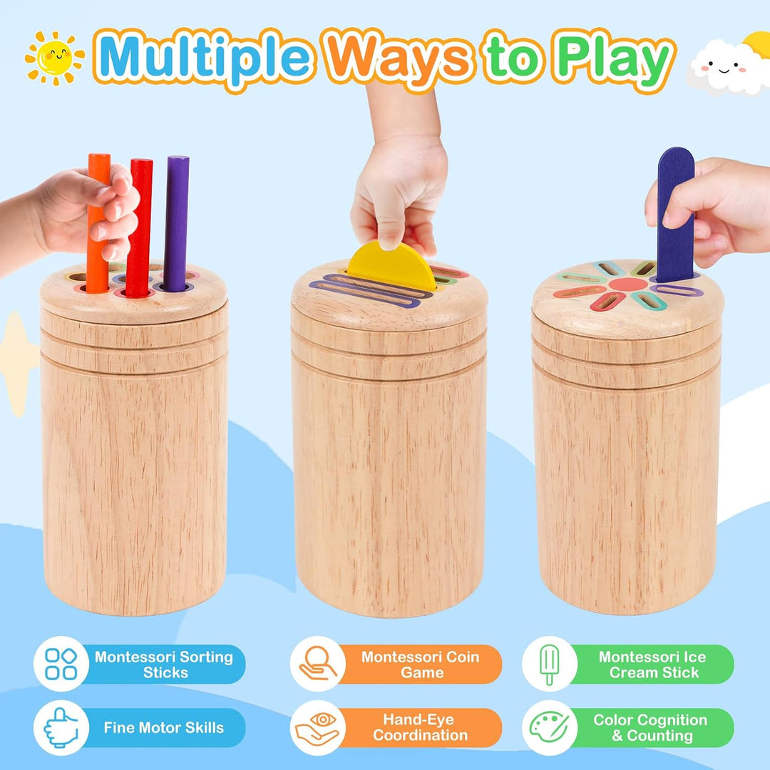 Montessori Spielzeug ab 1 Jahr, Spielzeug ab 1 2 Jahre Mädchen Jungen Baby Spielzeug Geschenk Mädche