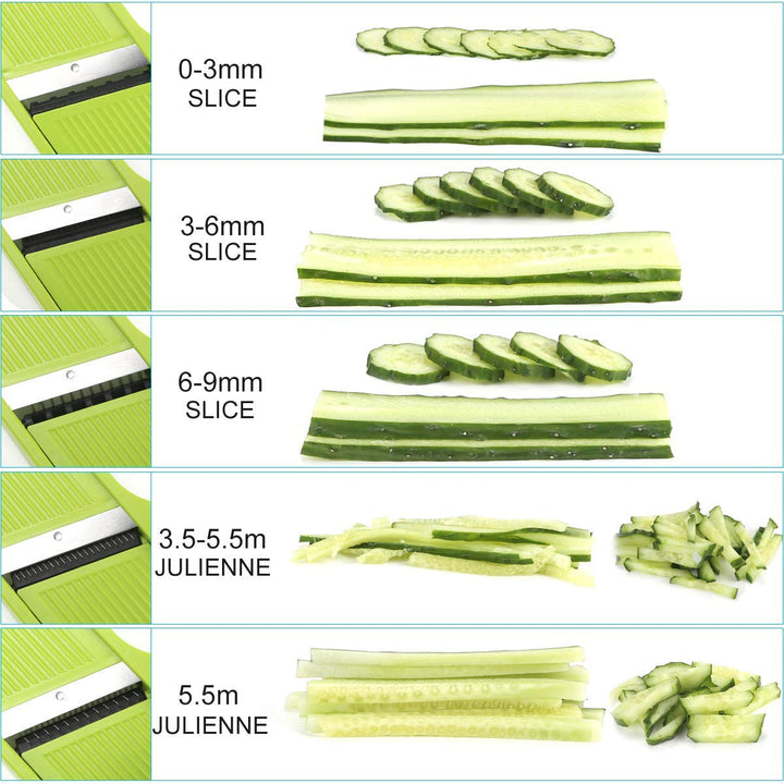 Manuelle Essen Slicer, Gemüsehobel 3 in 1 Gemüseschneider Profi Gemüsereibe Kartoffelschneider, just
