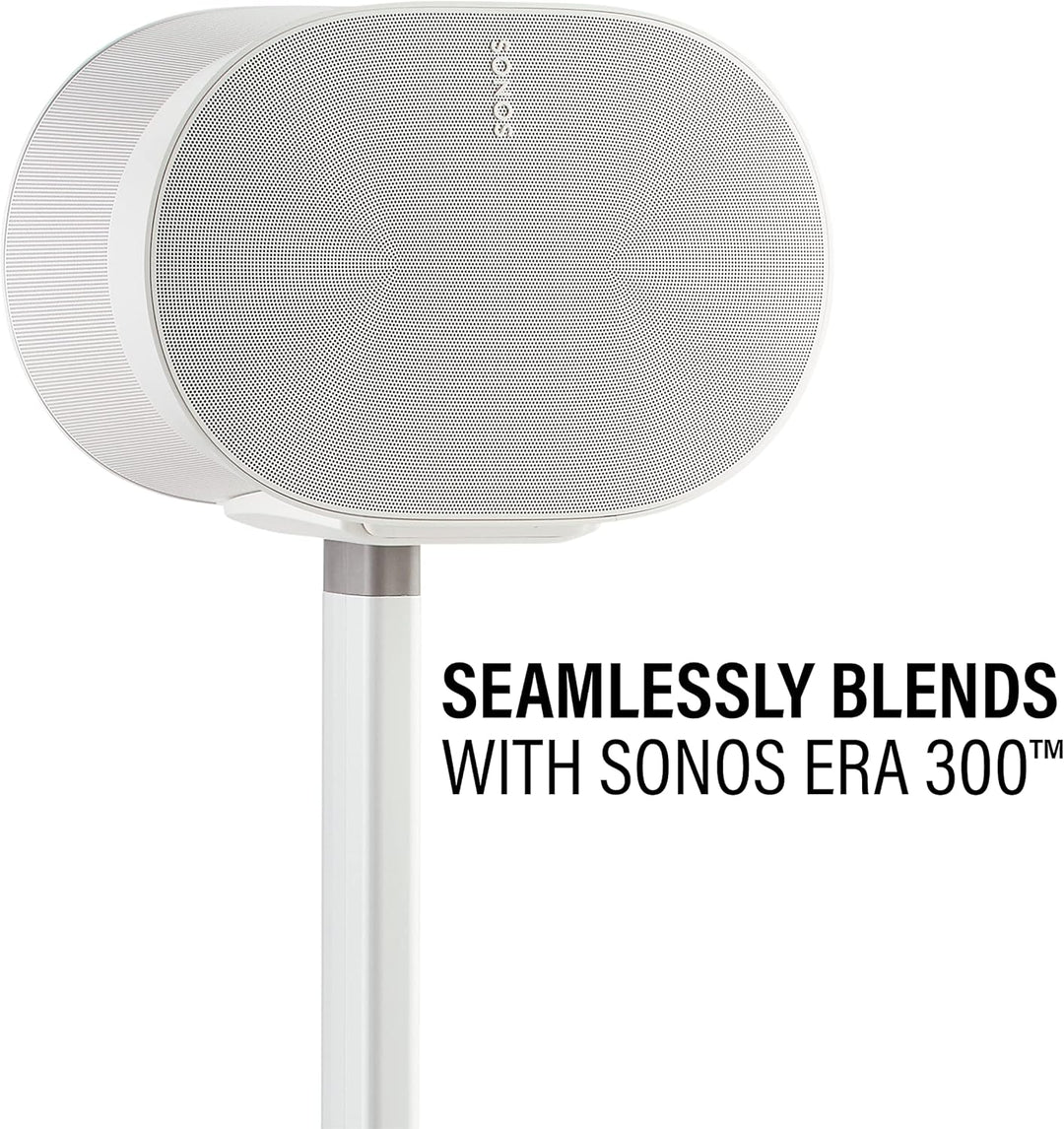 Sanus Kabellose Lautsprecherständer für Sonos ERA 300™ (weiss) – Paar, perfekte Standeinrichtung für
