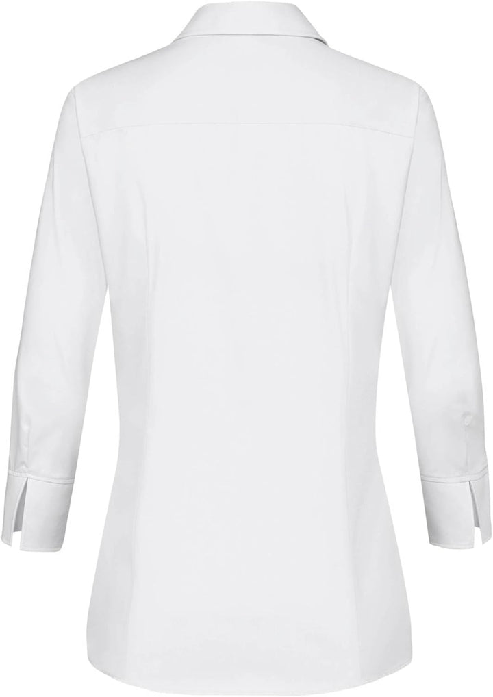 Greiff Grösse 32 Corporate Wear Basic Damen Bluse 3/4-Arm Regular Fit Weiss Modell 6517