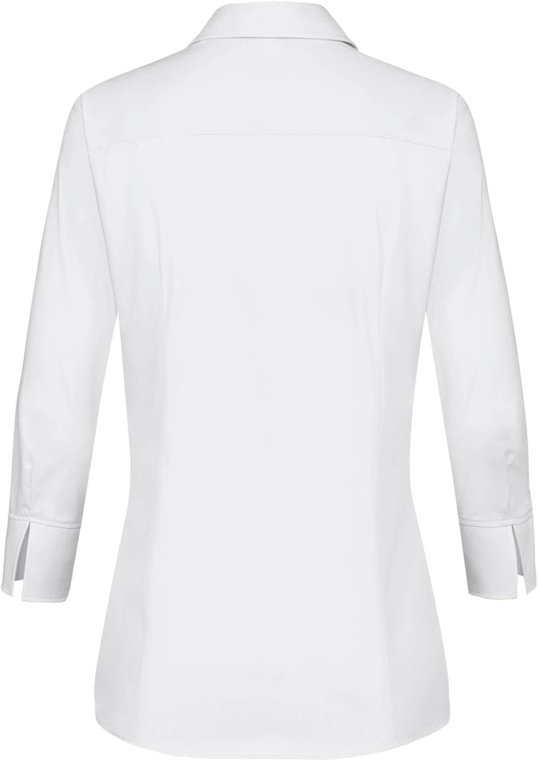 Greiff Corporate Bluse Basic Damen 3/4 Kent Regular-Fit 36 Weiss, 36 Weiß
