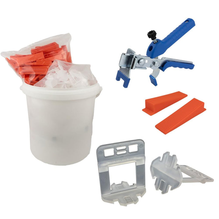 Nivelliersystem XL 1 mm Fugenbreite! Für eine Fliesenstärke von 12-20mm geeignet! Basis-Set 250L+250