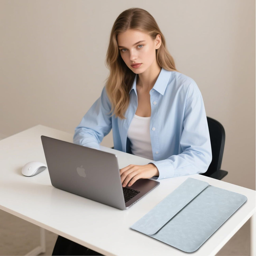 HYZUO 13 Zoll Wildleder Laptop Hülle für MacBook Air 13,6/13 M4 M3 M2 M1 2025-2018, MacBook Pro 13 M