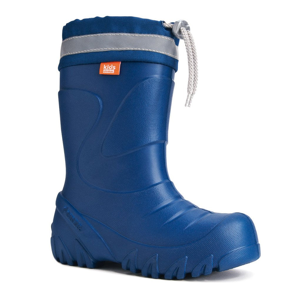 demar. EVA federleichte Kinder Gummistiefel mit Stulpe gefüttert MAMMUT-S 22/23 EU Dunkelblau, 22/23
