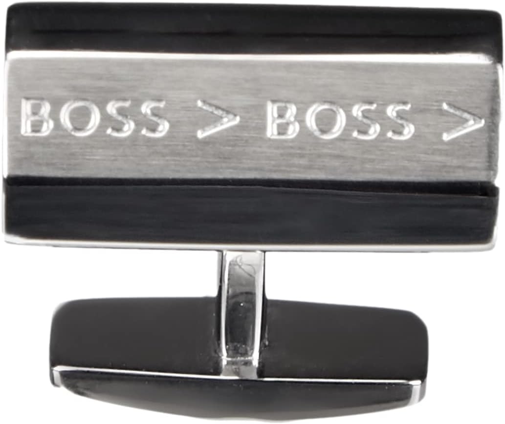 BOSS Herren Ronnie Manschettenknöpfe, Silver40, ONESI