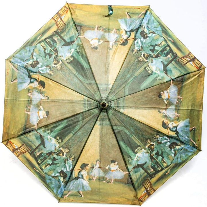 LUCKYWEATHER Regenschirm Stockschirm Damen Motiv Degas Ballet Class I Stockregenschirm gross und sta