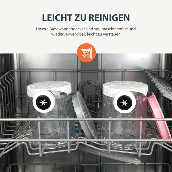 4 Stück Creami Behälter für Ninja Swirl NC700 NC701, Ersatzbecher mit farbigen Deckeln, BPA-frei, Le