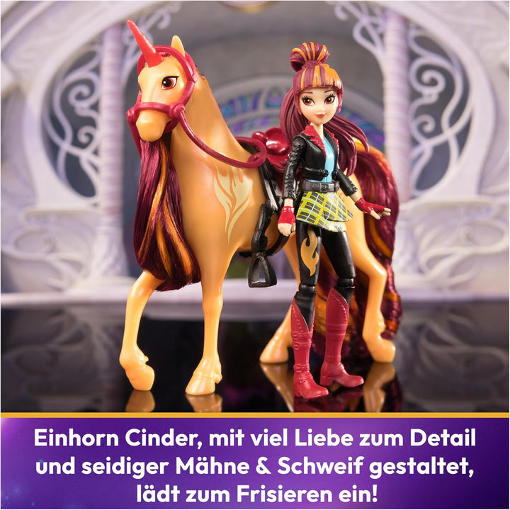 Unicorn Academy Valentina und Einhorn Cinder Set - ca. 12 cm grosse Originalfiguren zur beliebten Ne