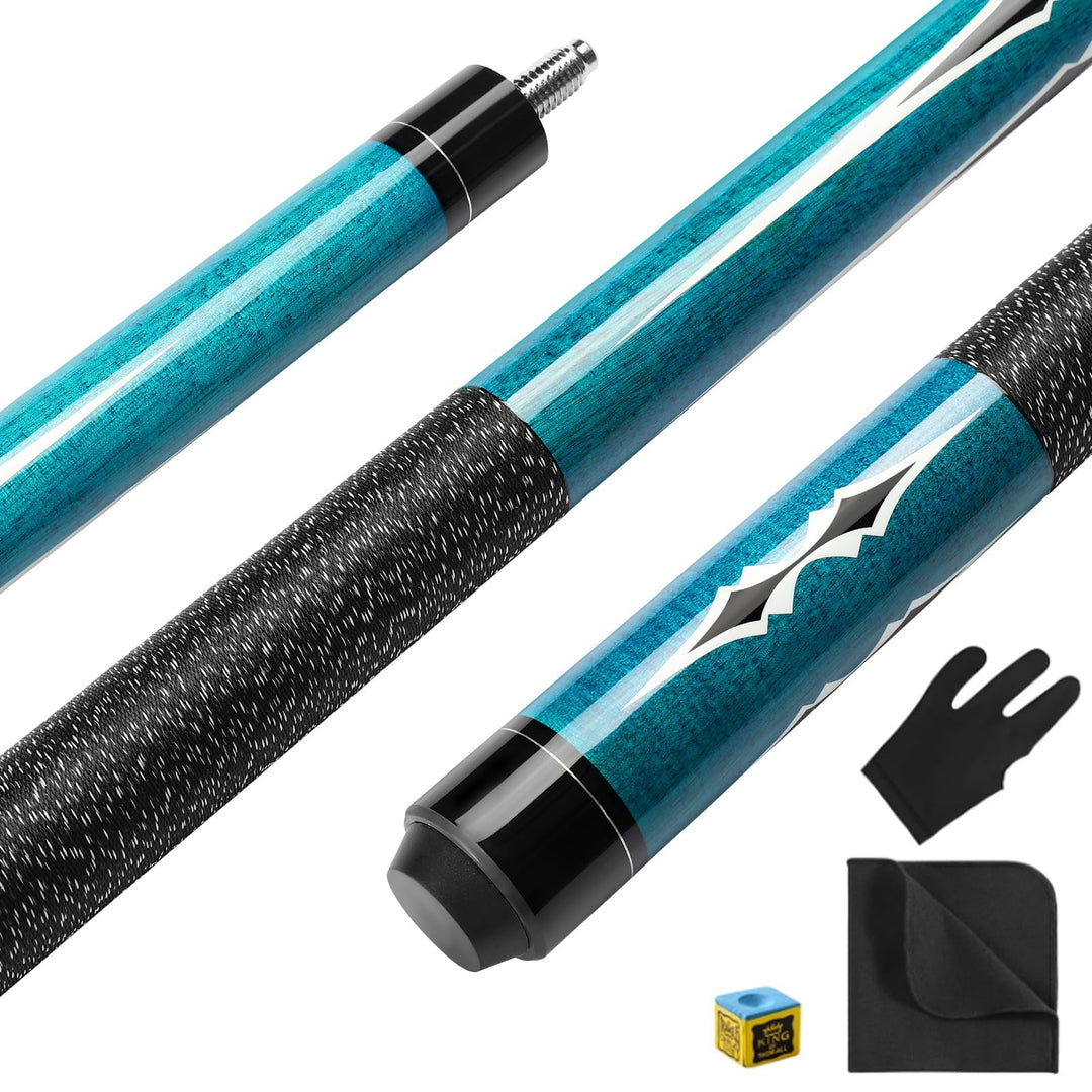 Pool Queue, 58 Zoll Billard Queue Kanadischer Ahornholz Pool Cue 13mm Spitzen für Professionelle Bil