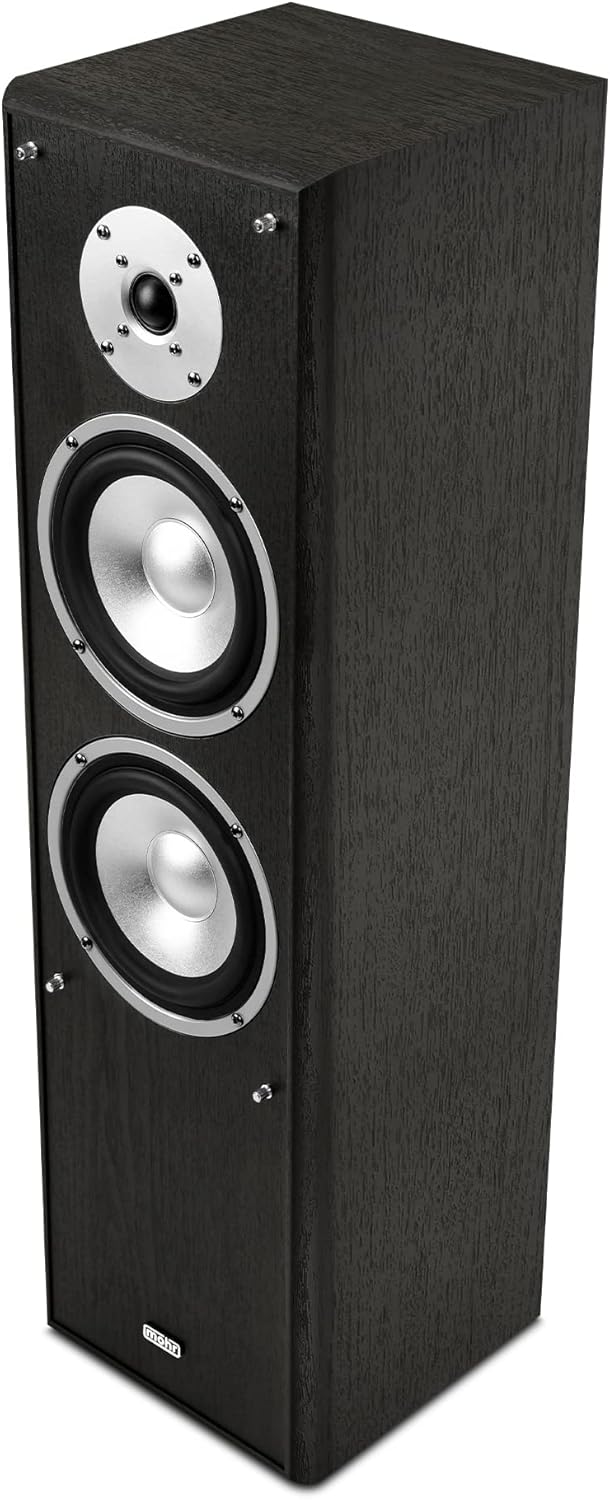 mohr 1 Paar Standlautsprecher SL10 schwarz, Lautsprecherboxen, HiFi Klang zum günstigen Preis, schwa