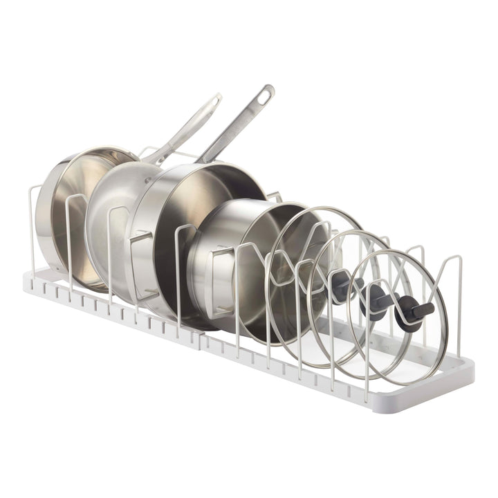 Extendable Pot Lid & Pan Holder - Tower - White Weiss, Weiss