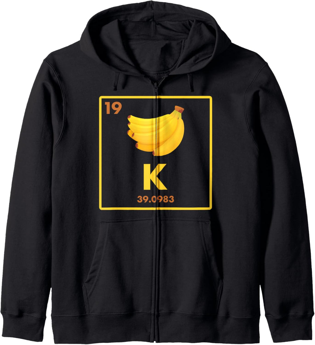 Banana - K - Potassium Joke - Vegetarian - Vegan - Bananas Kapuzenjacke