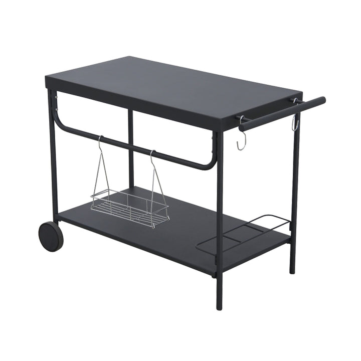 Leco 29380999 Grill-Serviertisch Serviertisch, Anthrazit, Länge 100 cm, Breite 47 cm, Höhe 73 cm