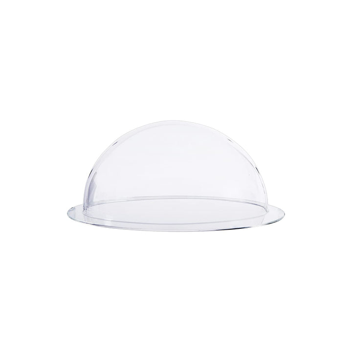 HMF 46710 Halbkugel aus Acryl mit Krempe, DIY Acrylhaube | Ø 10 cm | Transparent 100 mm, 100 mm