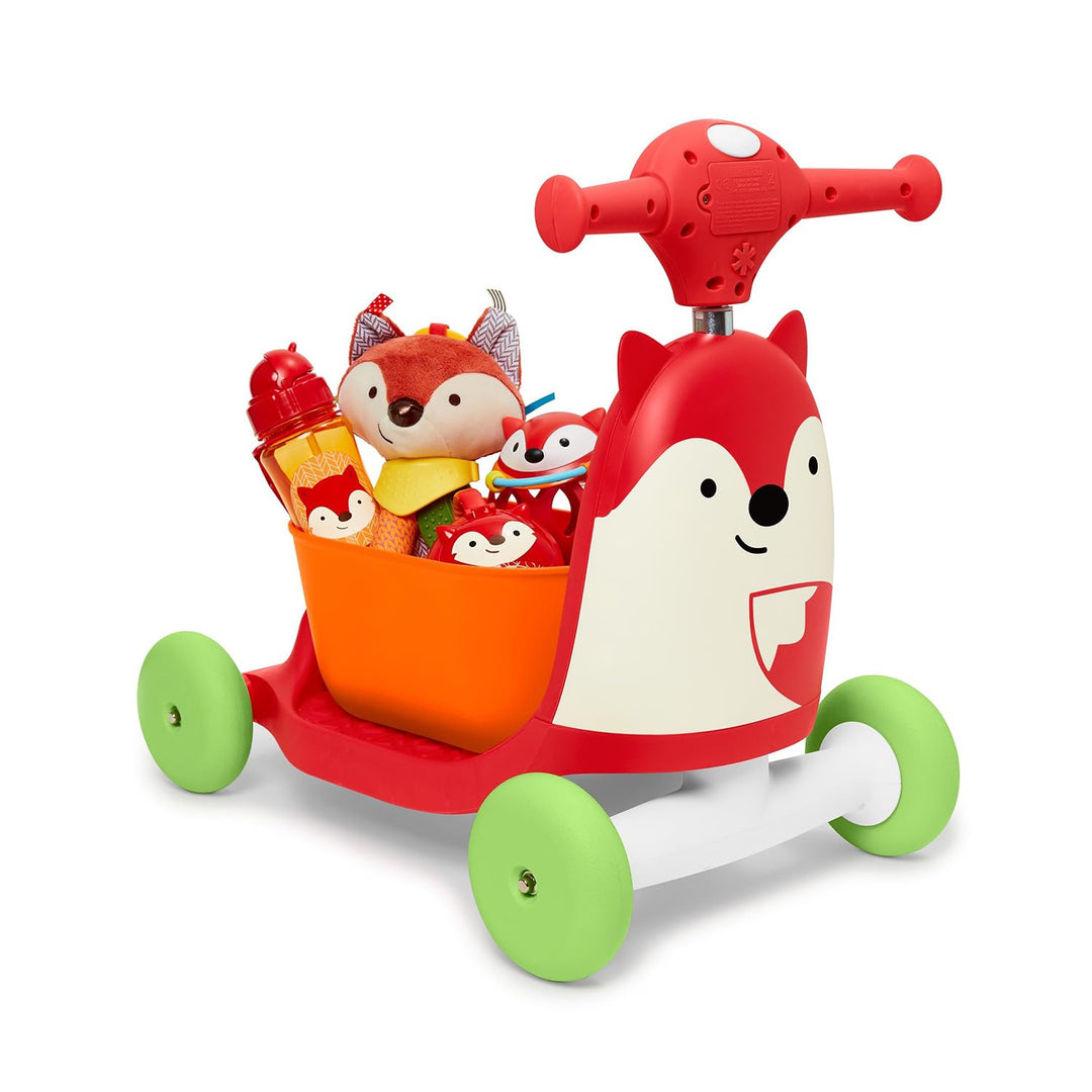 Skip Hop Zoo 3-in-1-Aufsitzspielzeug – Fuchs, mehrfarbig, Gross, Fuchs